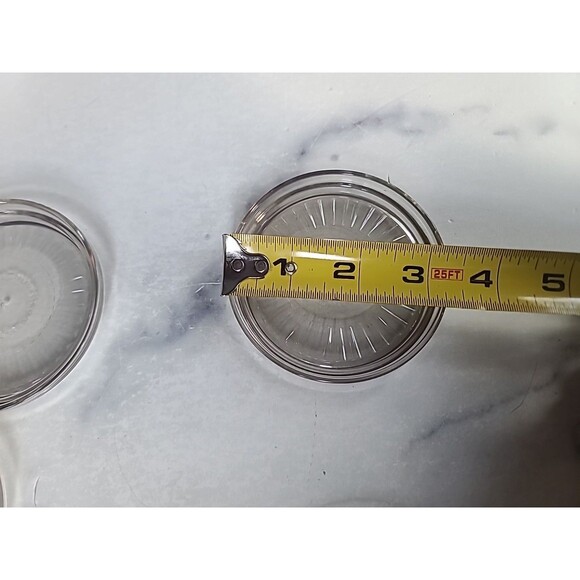 Tupperware Acrylic Clear Coasters Vintage, Set Of 7, READ Description - Picture 7 of 10